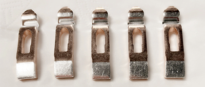 Strieborné kontakty používané pre ovládače električiek