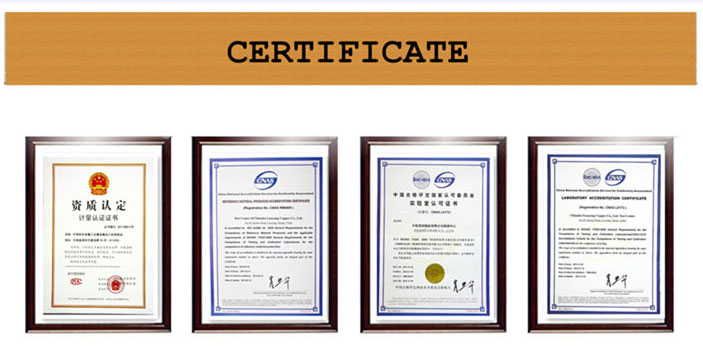 C7701 C7521 niklový strieborný prúžok certificate